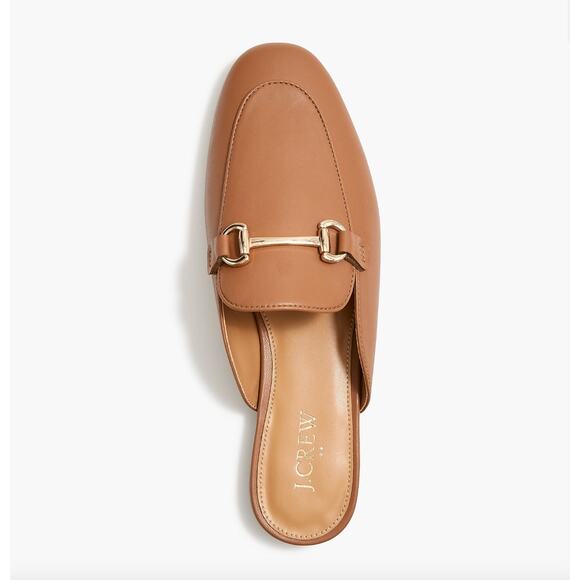 J.Crew Slip On Mules Cedar Wood Tan Classic Preppy Casual Womens US 7 NEW - Picture 3 of 14